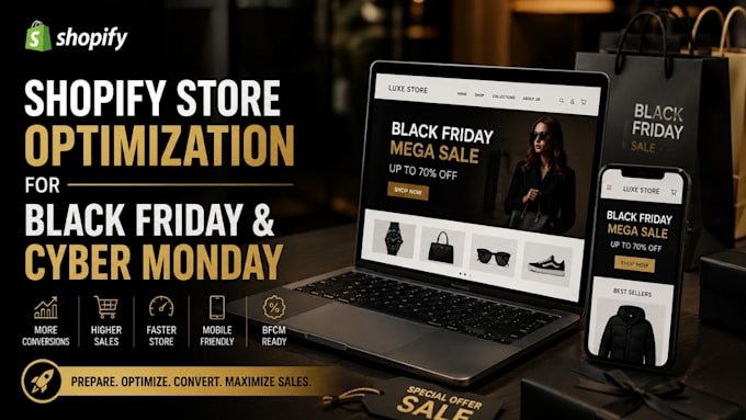 optimize your shopify store for black friday and cyber monday