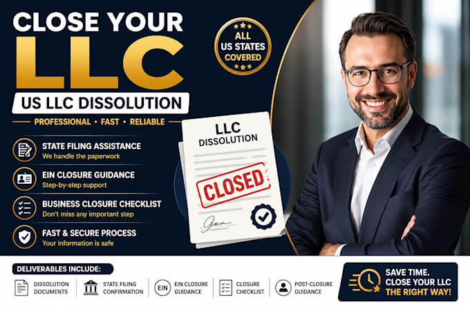 dissolve your US llc and assist with state business closure