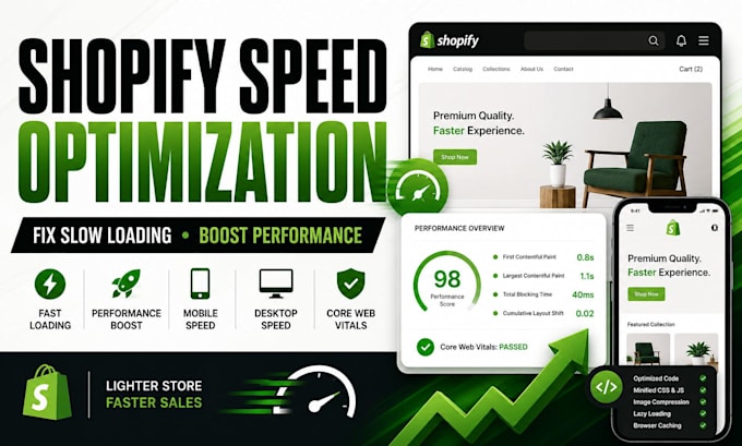 speed up shopify store, fix slow loading and optimize performance