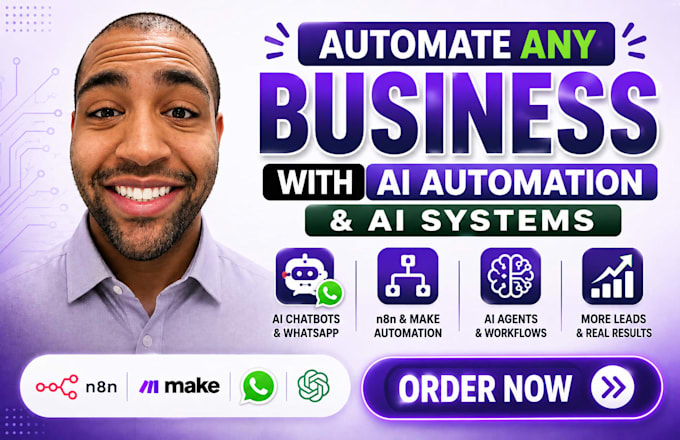 ai automation, n8n workflow, whatsapp chatbot, makecom automation