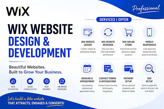 wix website design wix redesign wix website development wix online store