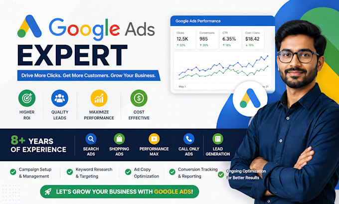 be your google ads manager and grow your business