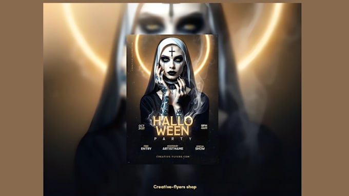 design a bold party flyer, dj club poster, halloween event and christmas design