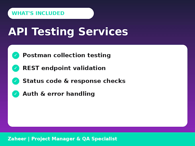 test your API using postman and provide a bug report