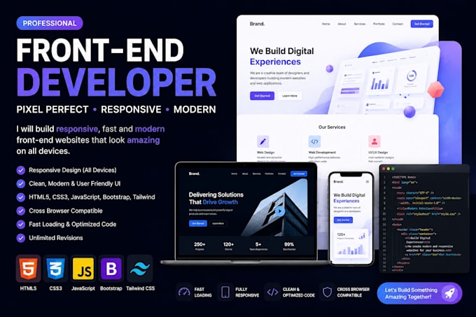 build a modern responsive website