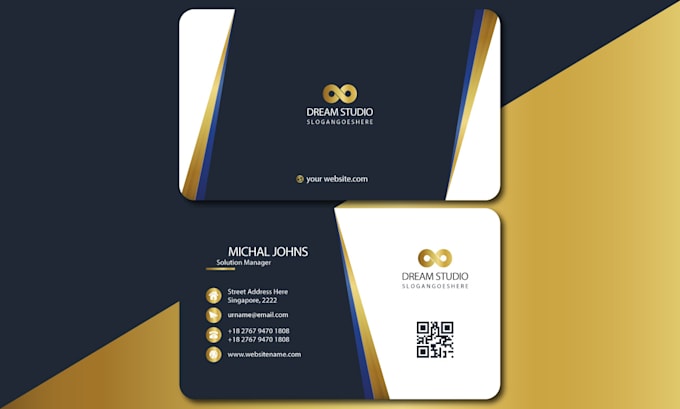 design a professional modern business card