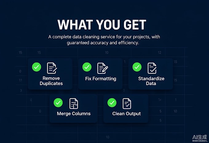 clean, format, and process your CSV or excel data