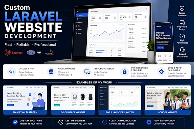 build a custom laravel website