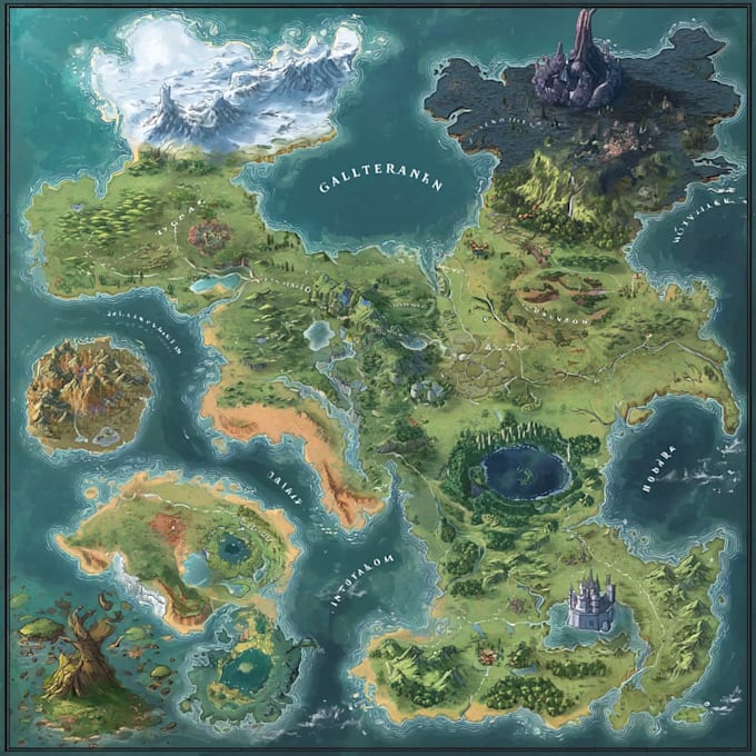 do fantasy map and city maps