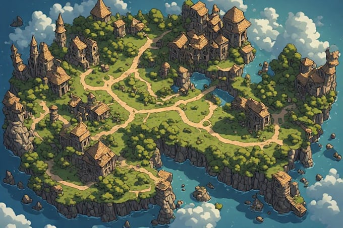 do fantasy dnd game map design