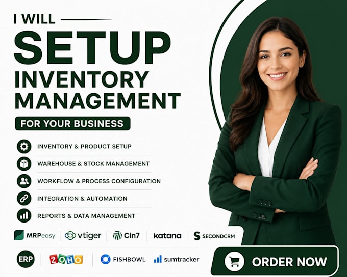 setup mrpeasy vtiger cin7 katana secondcrm erp zoho fishbowl sumtracker