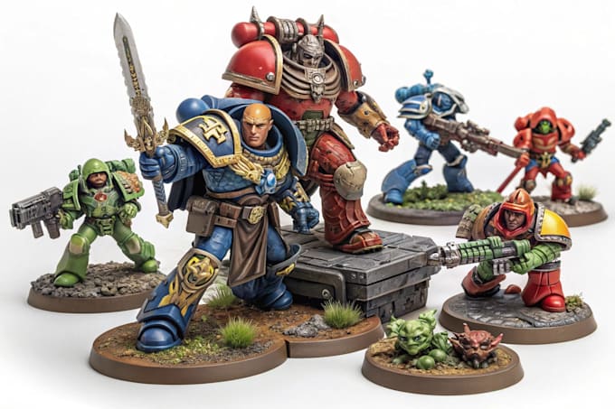 paint your warhammer and game miniatures with style