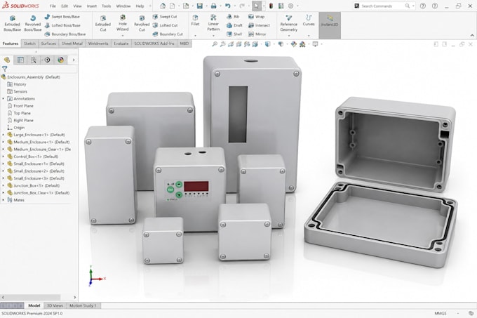 design plastic enclosure, raspberry pi case, pcb housing and 3d cad modelling