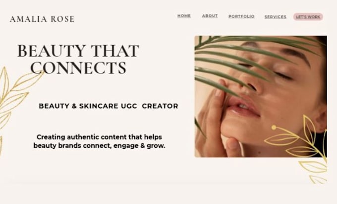 design a canva ugc portfolio website
