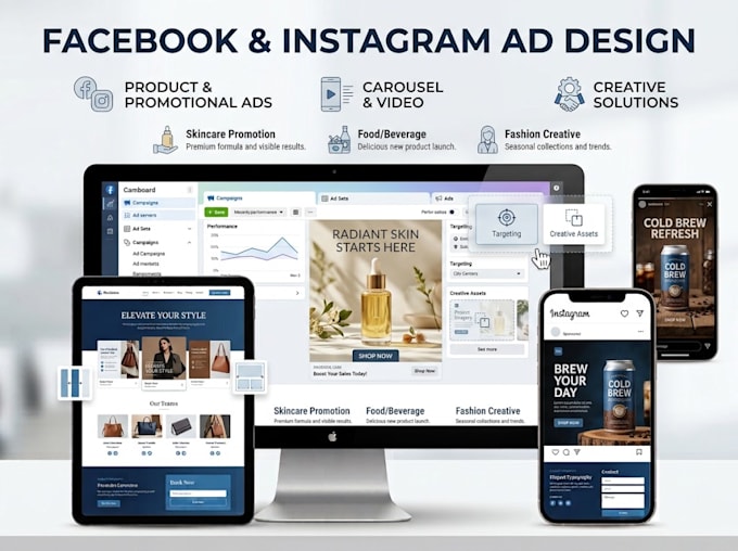 design professional facebook and instagram ad creatives
