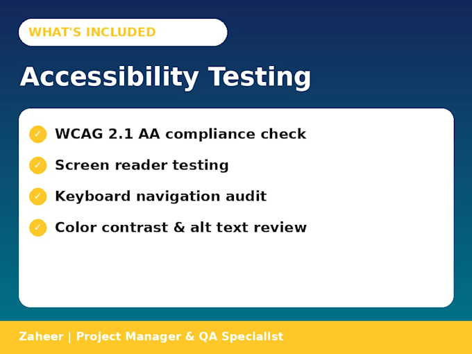 test your website accessibility and provide a wcag audit