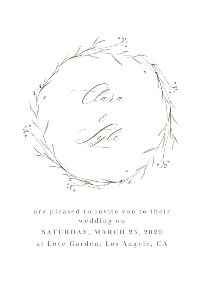 design aesthetic invitation cards