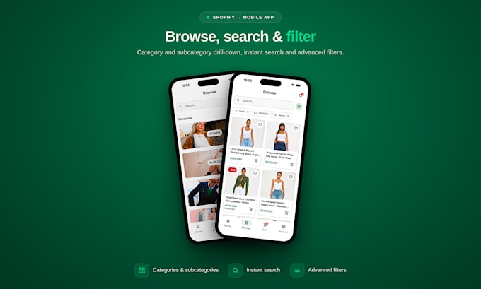 create an android and ios app for your shopify store