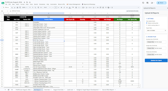 automate your workflows with spreadsheet automation