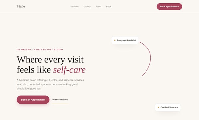 design a professional website for your small business