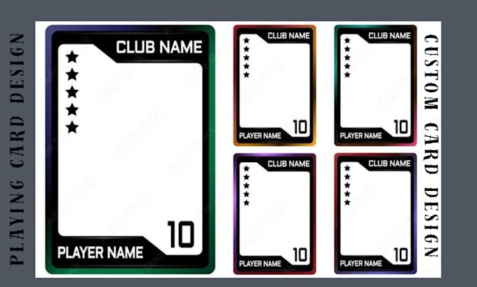 design custom tcg card template ccg playing card frame trading card deck layout