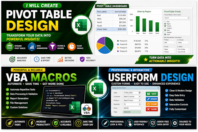 do custom excel templates, application, vba macros, form, automation, formulas