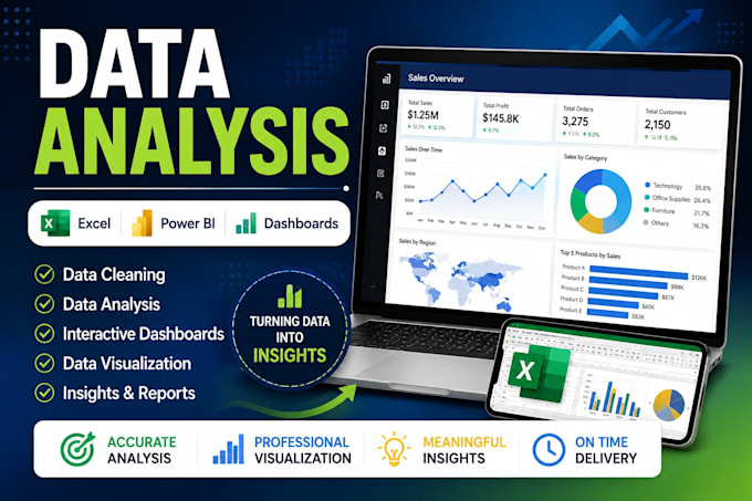 create a professional power bi dashboard and data visualization