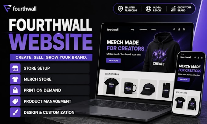 build fourthwall merch store for creators and streamers fourthwall store