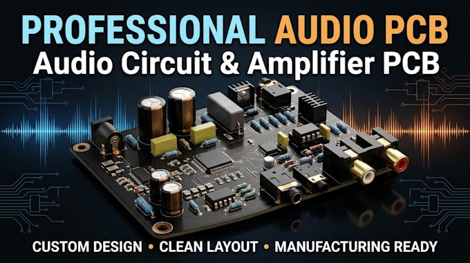 design professional audio pcb, audio circuit and amplifier pcb