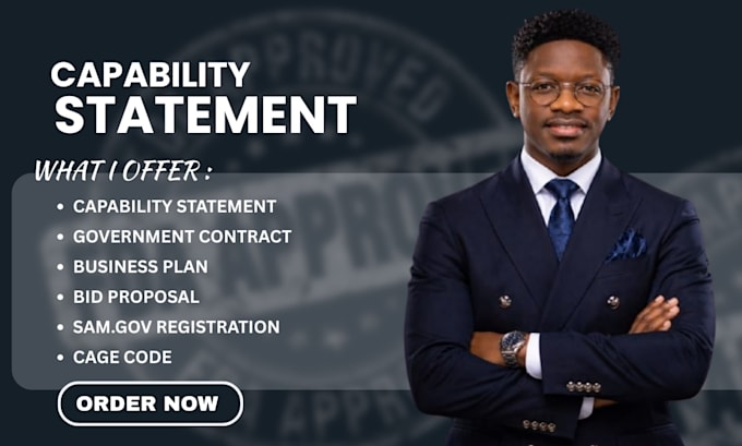 design a winning capability statement for government contracts