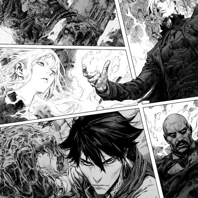 make a professional comic book page