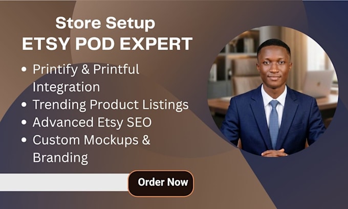 do esty pod store setup, esty print on demand with printify printful
