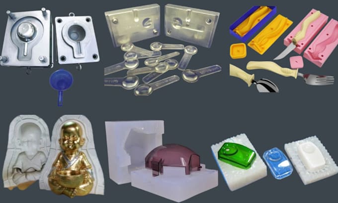 design custom 3d silicone mold design plastic mold soap resin mold 3d printing