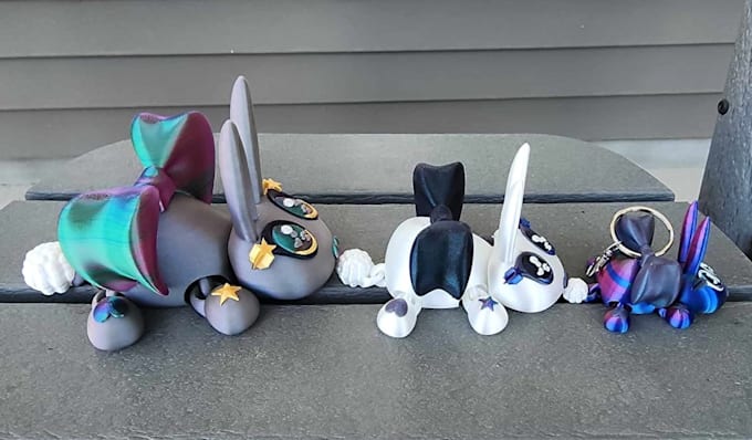 customize 3d fidget,3dp,bambu studio,stl flexi toys,mini hype chains,cmyk mixing