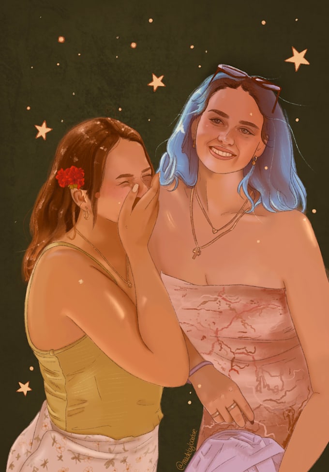 create a custom digital portrait for you