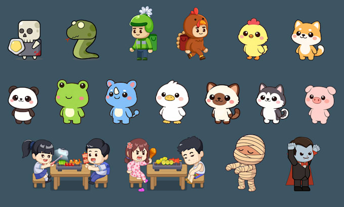 create high quality game character for game