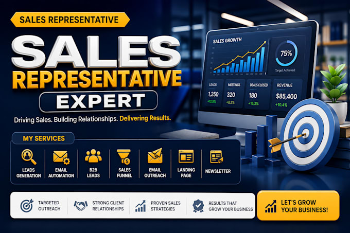 your sales representative for b2b lead generation and outreach