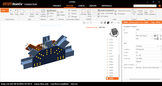 design your connection with idea statica