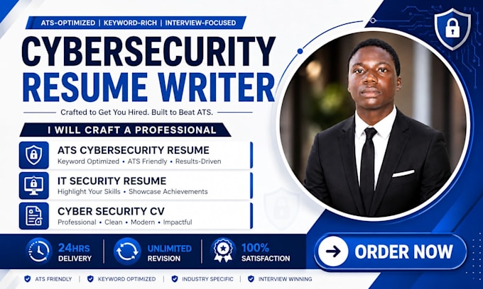 write an ats cybersecurity resume and cybersecurity CV