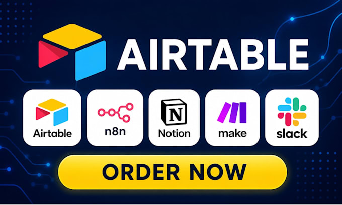 do airtable database, airtable automation, airtable crm workflows n8n slack make