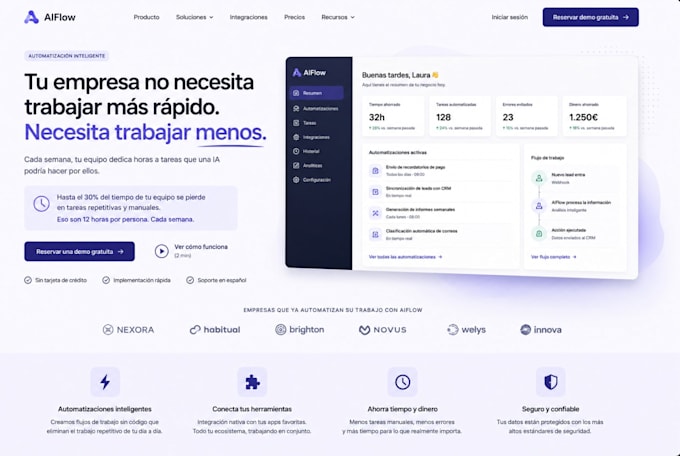 write conversion focused website copy in spanish