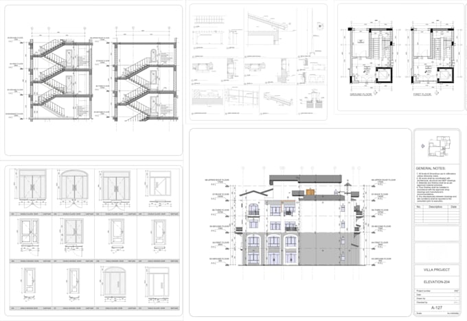 design house permit plans for city approval and building permit