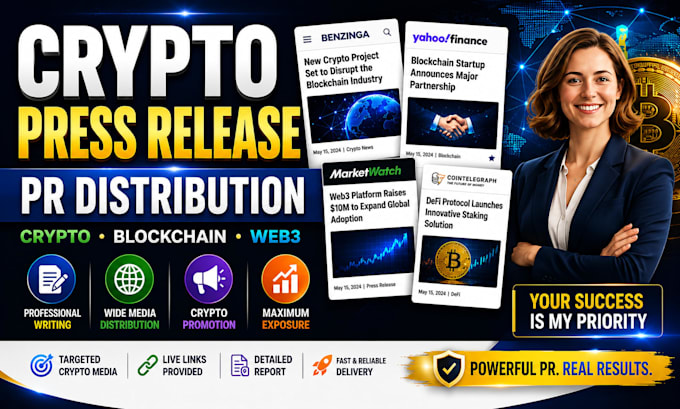 do crypto press release blockchain nft PR crypto promotion and distribution