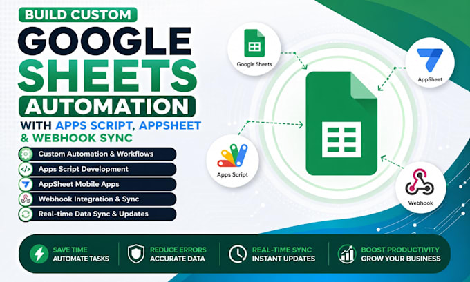 build custom google sheets automation with apps script appsheet and webhook sync