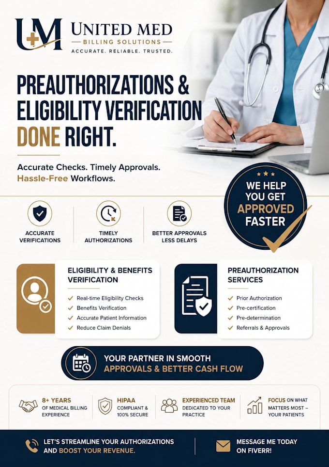 do medical billing, insurance verification and prior authorization