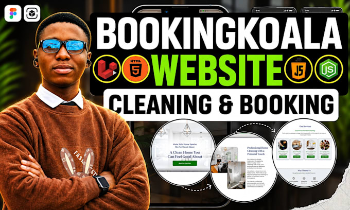 build booking koala website cleaning service website with bookingkoala, launch27