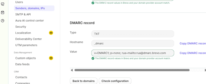 fix dns record, email deliverability issue on brevo fluentcrm activecampaign