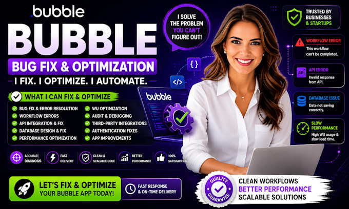 fix bubble app audit bug fix workflow errors API issues database wu optimization