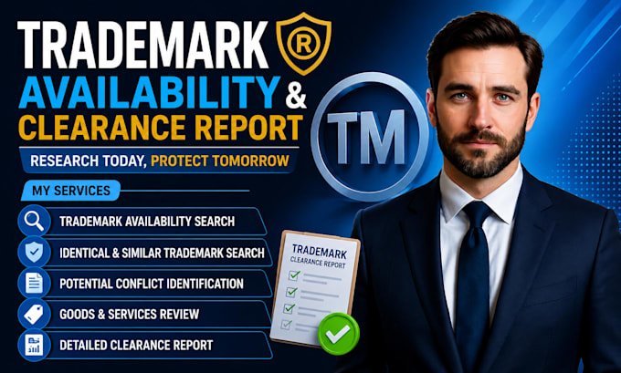 provide a trademark availability and clearance report