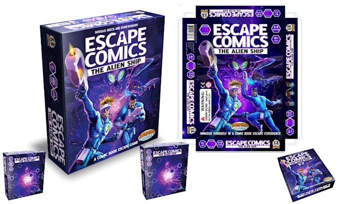 create board game box design card game box printable die line and box mockups